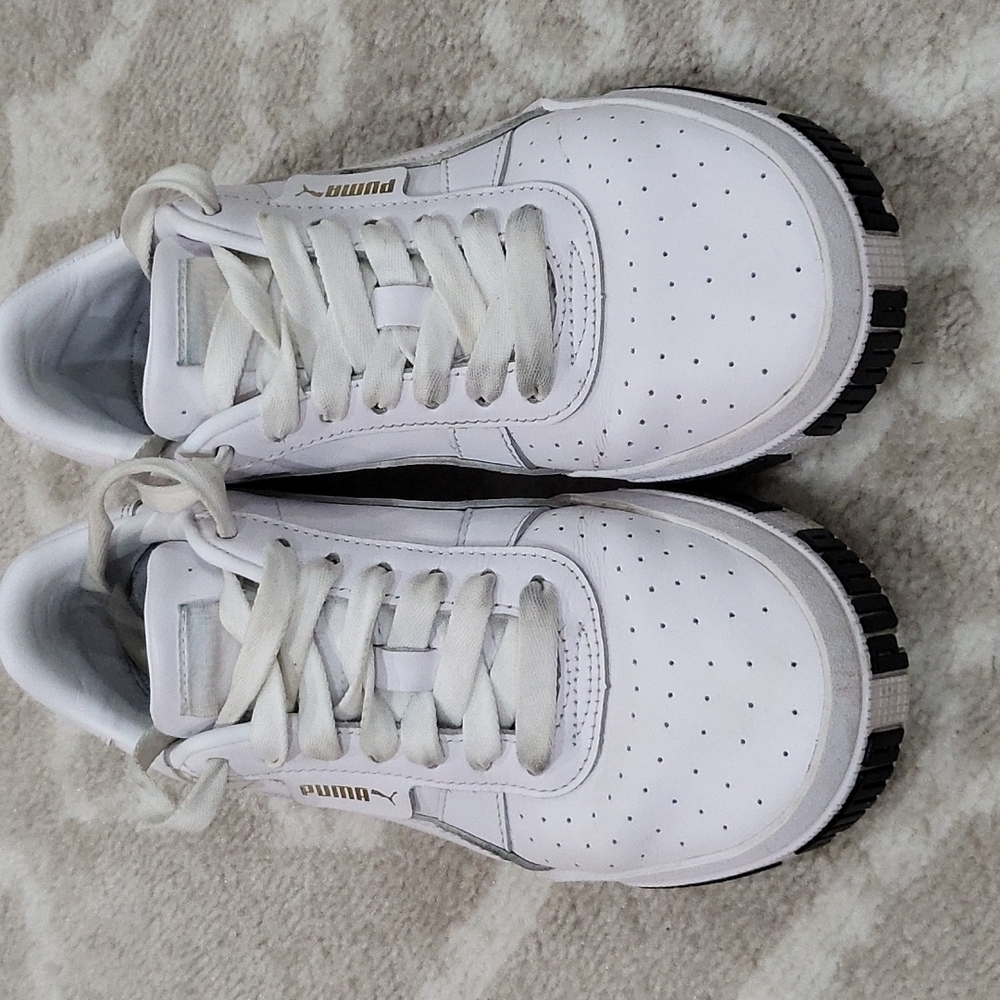 Puma Cali bold sneakers in white